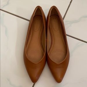 NWOT Corso Como Jullia Flat Tan Leather - 8.5